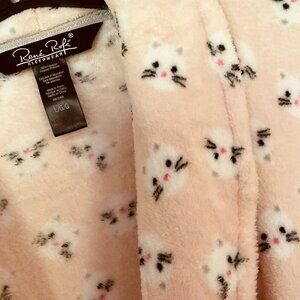 RENE ROFE Women's Plush Kitty Bathrobe NWT Size L